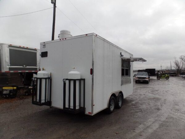 8.5' x 16' Concession Food Catering White Trailer - Image 10