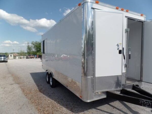 8.5 x 20 Concession Food Trailer White Event Catering - Image 9