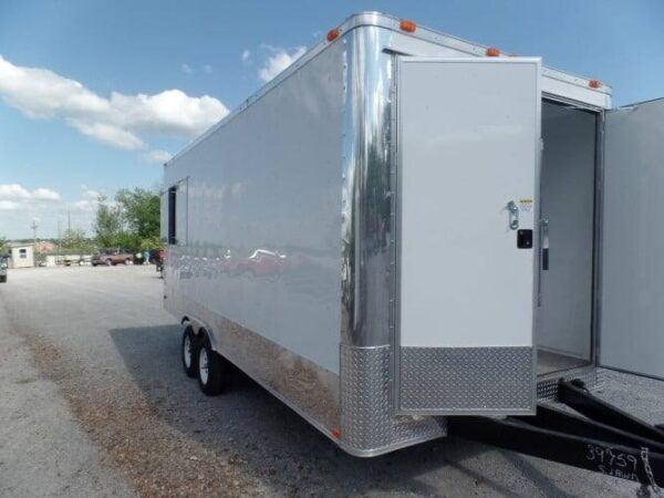 8.5 x 20 Concession Food Trailer White Event Catering - Image 5