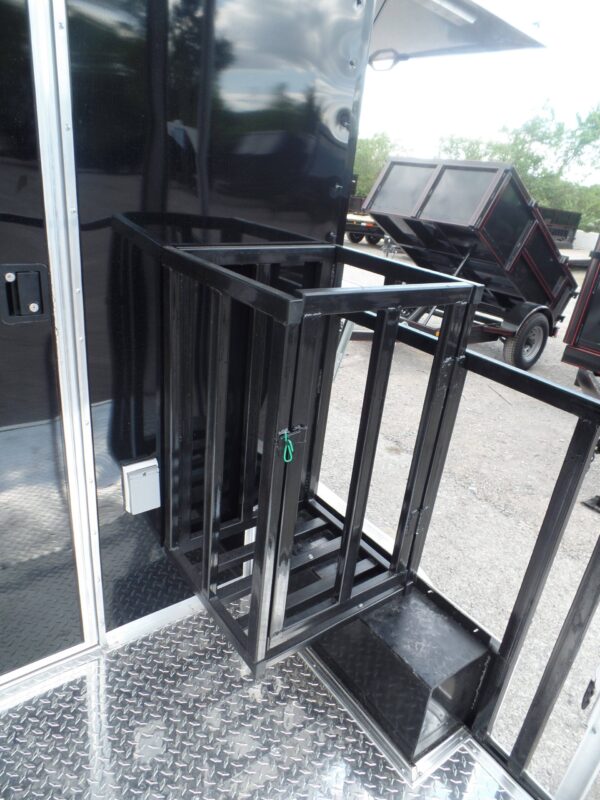 8.5' x 14' Concession BBQ Food Trailer Black Event Catering - Image 44