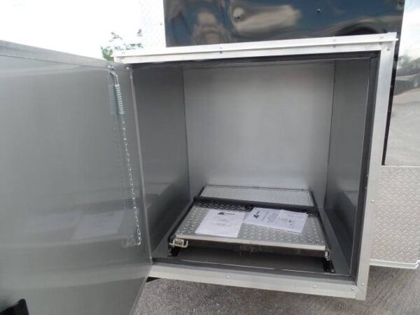 8.5' x 14' Concession BBQ Food Trailer Black Event Catering - Image 31