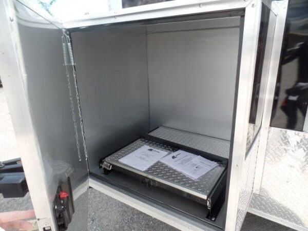 8.5' x 14' Concession BBQ Food Trailer Black Event Catering - Image 14