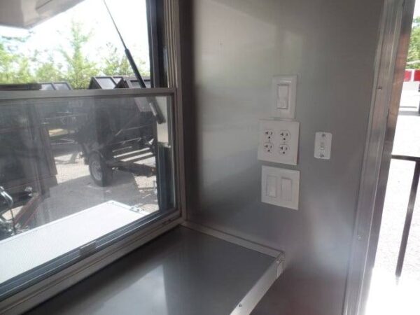 8.5' x 14' Concession BBQ Food Trailer Black Event Catering - Image 16