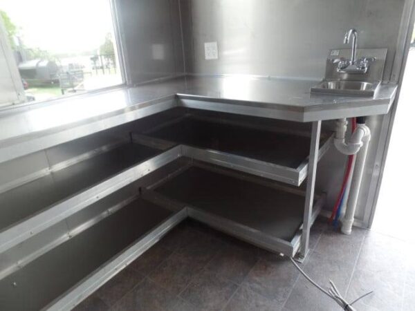 8.5 x 20 Concession Food Trailer White Event Catering - Image 17