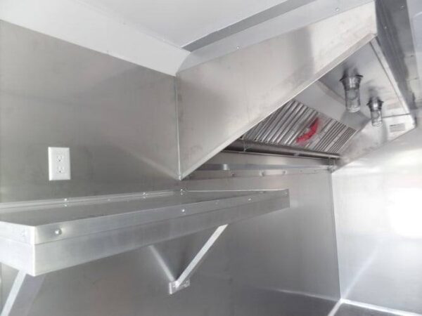 8.5 x 20 Concession Food Trailer White Event Catering - Image 16
