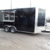 8.5' x 16' Black Catering Event Concession Food Trailer
