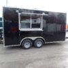 8.5' x 16' Black Catering Event Concession Food Trailer - Image 5
