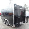 8.5' x 16' Black Catering Event Concession Food Trailer - Image 9