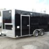8.5' x 16' Black Catering Event Concession Food Trailer - Image 8