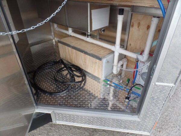 8.5' x 16' Black Catering Event Concession Food Trailer - Image 3