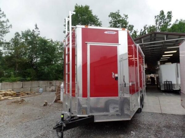 8.5' x 16' Concession Food Event Catering Trailer Red - Image 26
