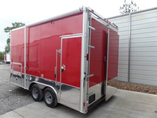 8.5' x 16' Concession Food Event Catering Trailer Red - Image 12