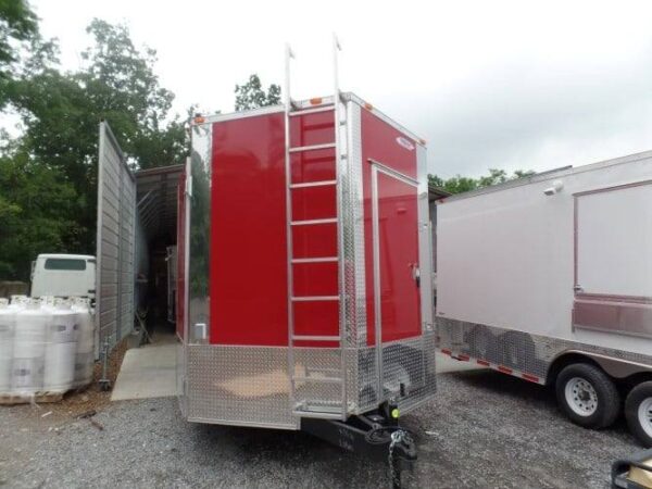 8.5' x 16' Concession Food Event Catering Trailer Red - Image 16