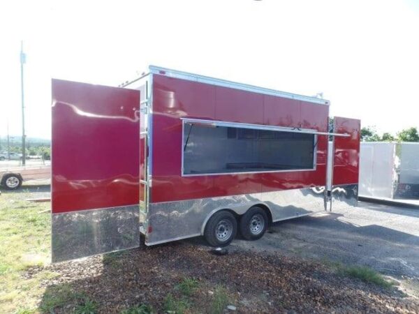 8.5' x 16' Concession Food Event Catering Trailer Red - Image 20