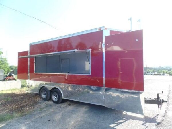 8.5' x 16' Concession Food Event Catering Trailer Red - Image 30