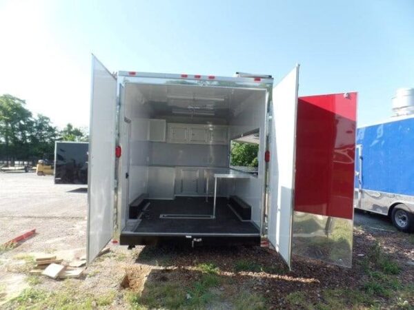 8.5' x 16' Concession Food Event Catering Trailer Red - Image 36