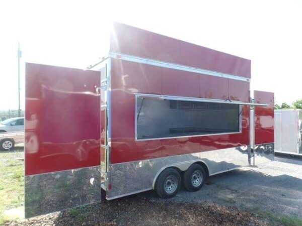 8.5' x 16' Concession Food Event Catering Trailer Red - Image 37