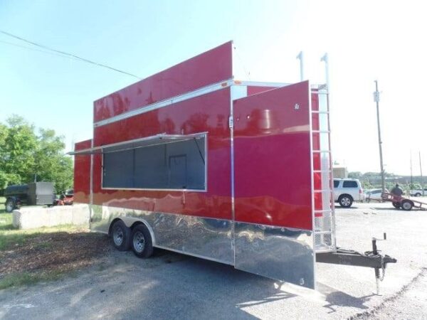 8.5' x 16' Concession Food Event Catering Trailer Red - Image 27