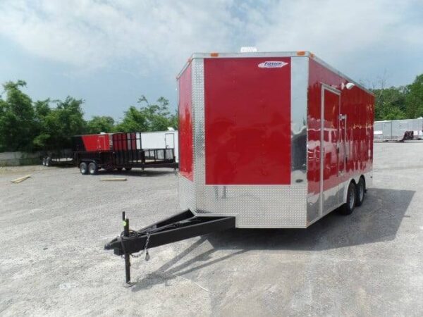 8.5' x 16' Concession Food Trailer Red Event Catering - Image 18