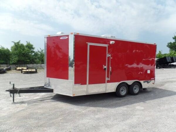 8.5' x 16' Concession Food Trailer Red Event Catering - Image 23