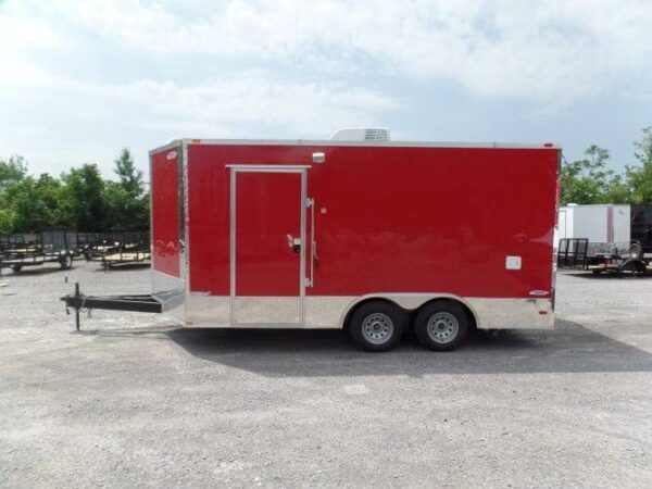 8.5' x 16' Concession Food Trailer Red Event Catering - Image 4