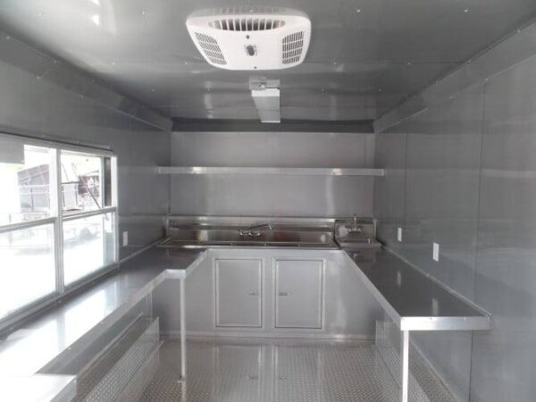 8.5' x 16' Concession Food Trailer Red Event Catering - Image 11
