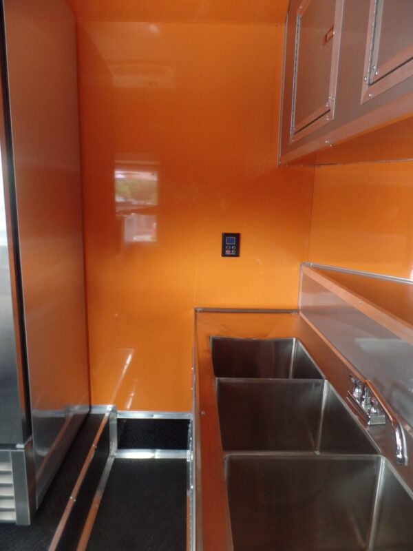 8.5' x 14' Concession Trailer Silver Food Event Catering - Image 17