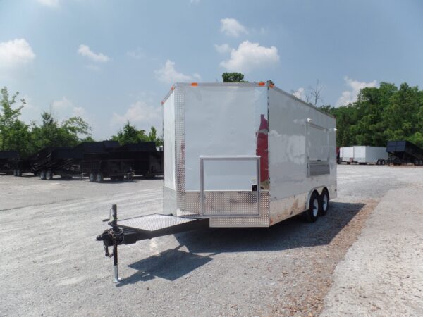 8.5' x 16' Concession Food Trailer White Event Catering - Image 10