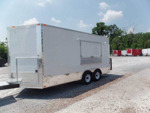 8.5' x 16' Concession Food Trailer White Event Catering - Image 12