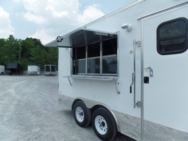 8.5' x 16' Concession Food Trailer White Event Catering - Image 6