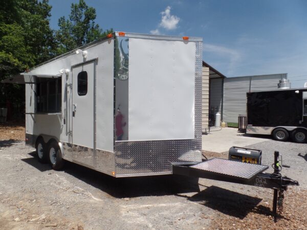 8.5' x 16' Concession Food Trailer White Event Catering - Image 18