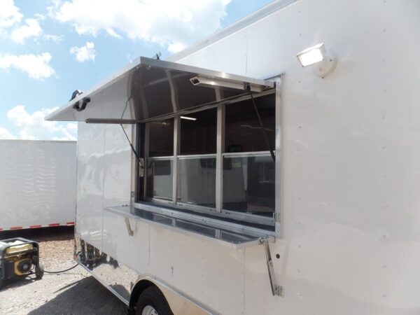 8.5' x 16' Concession Food Trailer White Event Catering - Image 8