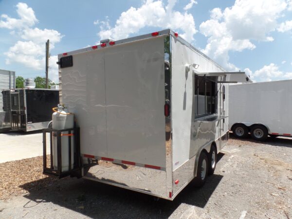 8.5' x 16' Concession Food Trailer White Event Catering - Image 20