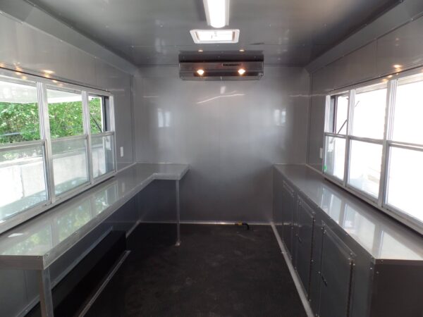 8.5' x 16' Concession Food Trailer White Event Catering - Image 21