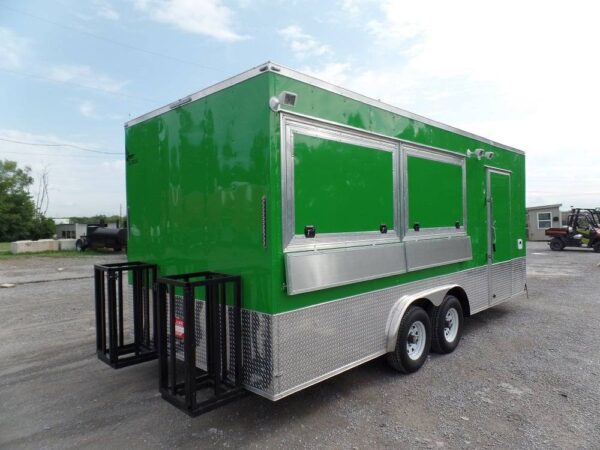 8.5' x 14' Concession Food Trailer Lime Event Catering - Image 5