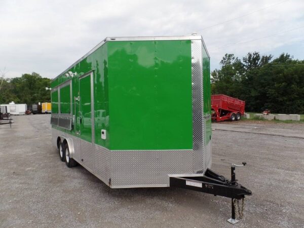 8.5' x 14' Concession Food Trailer Lime Event Catering - Image 3