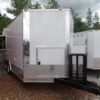 8.5' x 16' Concession BBQ Food Trailer White Event Catering - Image 18