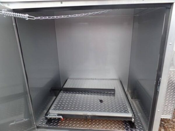 8.5' x 16' Concession BBQ Food Trailer White Event Catering - Image 13