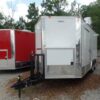 8.5' x 16' Concession BBQ Food Trailer White Event Catering - Image 8