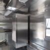 8.5' x 16' Black Flat Front Concession Food Trailer With Appliances - Image 18