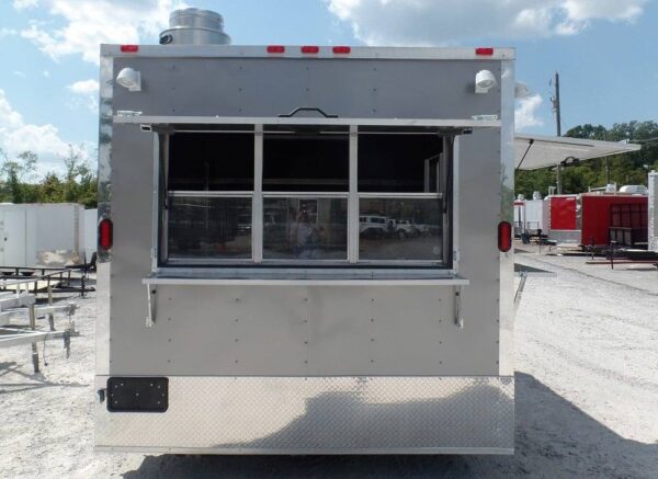8.5' x 14' Concession Food Trailer Light Pewter Event Catering - Image 14