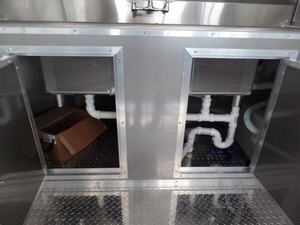 8.5' x 14' Concession Food Trailer Light Pewter Event Catering - Image 2