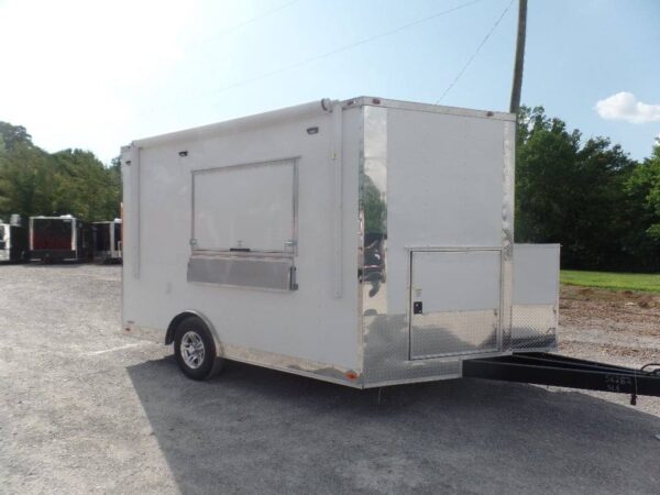 8.5' x 12' White Food Catering Concession Trailer - Image 13