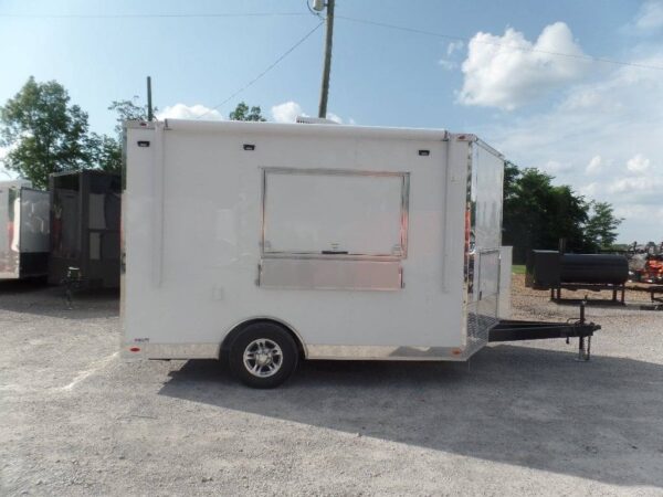 8.5' x 12' White Food Catering Concession Trailer - Image 8