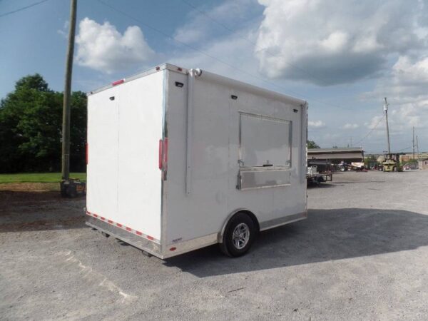 8.5' x 12' White Food Catering Concession Trailer - Image 7