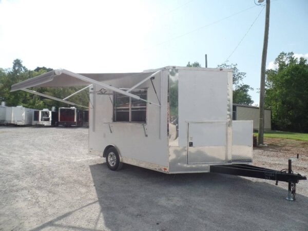 8.5' x 12' White Food Catering Concession Trailer - Image 6