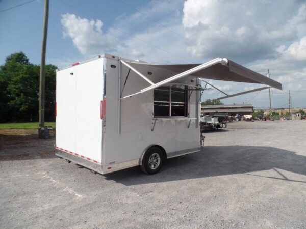 8.5' x 12' White Food Catering Concession Trailer - Image 17