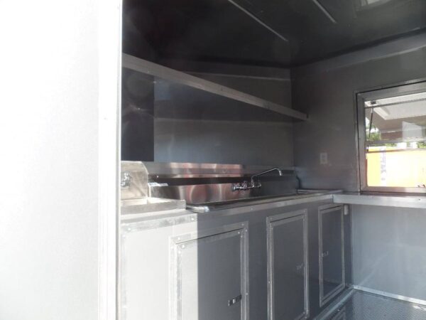 8.5' x 12' White Food Catering Concession Trailer - Image 19