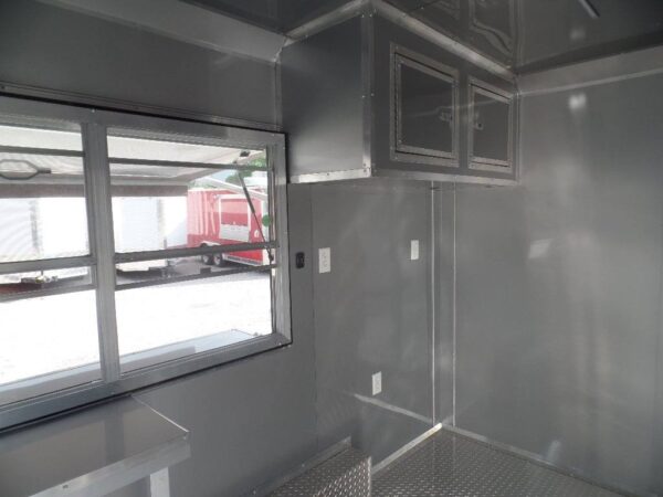8.5' x 12' White Food Catering Concession Trailer - Image 18