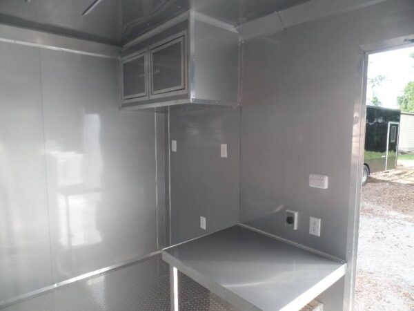 8.5' x 12' White Food Catering Concession Trailer - Image 3